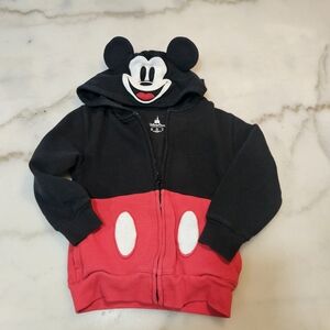 Disney Mickey Mouse Black and Red Kids Hoodie